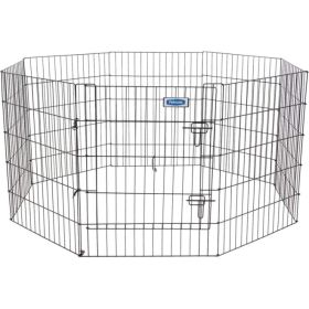 Petmate Exercise Pen Single Door with Snap Hook Design and Ground Stakes