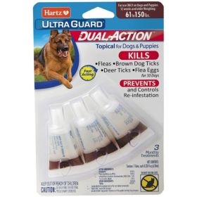 Hartz UltraGuard Dual Action Topical Flea and Tick Prevention for Large Dogs