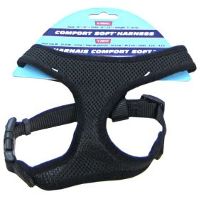 Coastal Pet Comfort Soft Adjustable Harness - Black - X-Small - 5/8" Width