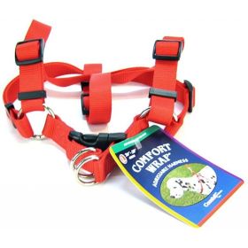 Tuff Collar Comfort Wrap Nylon Adjustable Harness - Red - Large