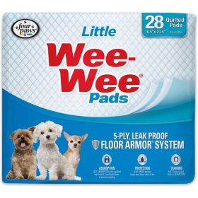 Four Paws Wee Wee Pads for Little Dogs - 28 Pack (22" Long x 23" Wide)