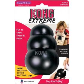 KONG Extreme KONG Dog Toy - Black - X-Large - Dogs 60-90 lbs