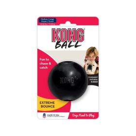 KONG Extreme Ball - Black - Medium/Large - Solid Ball