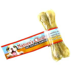 Loving Pets Nature's Choice 100% Natural Rawhide Pressed Bones - 4" Long