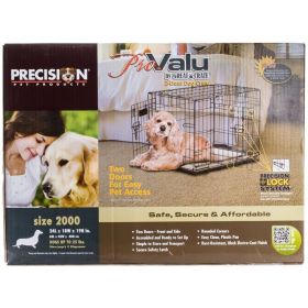 Precision Pet Pro Value by Great Crate - 2 Door Crate - Black - Model 2000