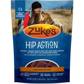 Zukes Hip Action Hip & Joint Supplement Dog Treat 1 lb