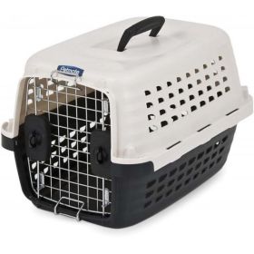 Petmate Compass Kennel - Black & Metalic White - X-Small (1-10 lbs)