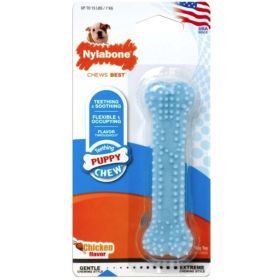 Nylabone Puppy Chew Dental Bone Chew Toy - Blue