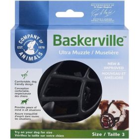 Baskerville Ultra Muzzle for Dogs - Size 3 - Dogs 25-45 lbs