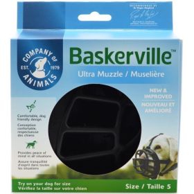 Baskerville Ultra Muzzle for Dogs - Size 5 - Dogs 60-90 lbs