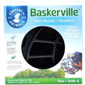 Baskerville Ultra Muzzle for Dogs - Size 6 - Dogs 80-150 lbs