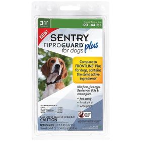 Sentry Fiproguard Plus IGR for Dogs & Puppies - Medium - 3 Applications