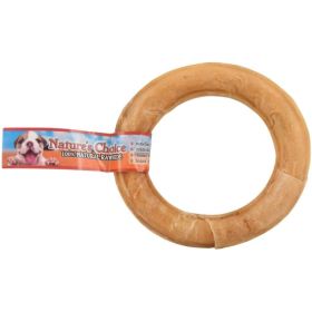 Loving Pets Nature's Choice Pressed Rawhide Donut - Large - (6" Diameter)