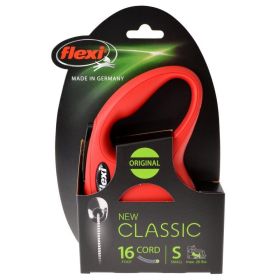 Flexi New Classic Retractable Cord Leash - Red - Small - 16' Lead