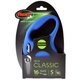 Flexi New Classic Retractable Tape Leash - Blue - Small - 16' Lead