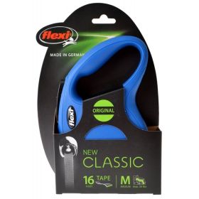 Flexi New Classic Retractable Tape Leash - Blue - Medium - 16' Tape