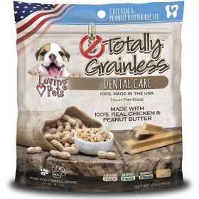 Loving Pets Totally Grainless Dental Care Chews - Toy/Small Dogs - 6 oz