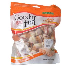 Healthy Hide Good 'n' Fun Triple-Flavor Bones - Beef, Pork & Chicken - Mini