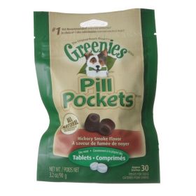 Greenies Pill Pockets Dog Treats Hickory Smoke Flavor - Tablets - 3.2 oz