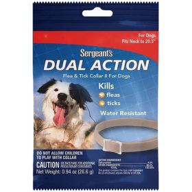 Sergeants Dual Action Flea and Tick Collar II for Dogs - 1 count